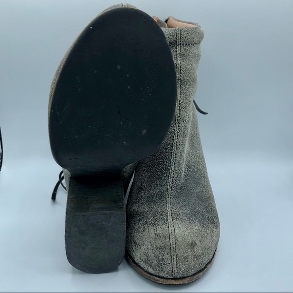 Jeffrey Campbell LIMITED EDITION Grey Suede RUMBLE Leather Ankle Boots Booties - Picture 9 of 10
